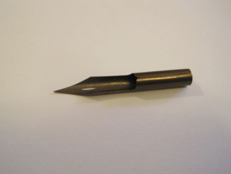 Fine Flex Dip Pen Nib in a Black Dip Pen Holder Spencerian Etsy
