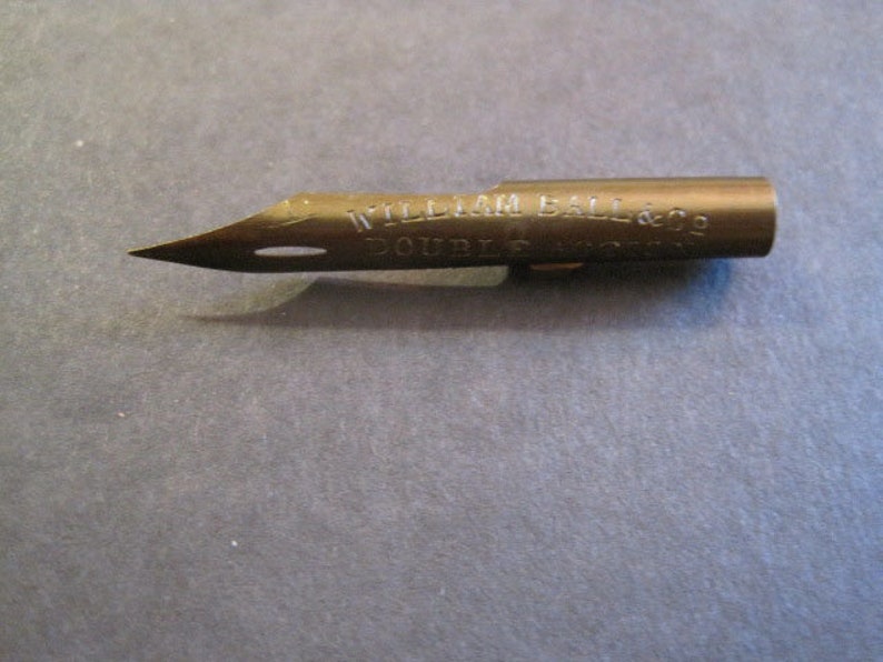 Fine Flex Dip Pen Nib in a Black Dip Pen Holder Spencerian Etsy