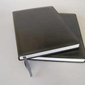 Lot of 2 Blank Journals, black with lined pages Diary, Notebook image 8