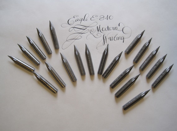 Lot of 20 Eagle E-840 Dip Pen Nibs -  Flex, Spencerian, vintage, nibs only, no box