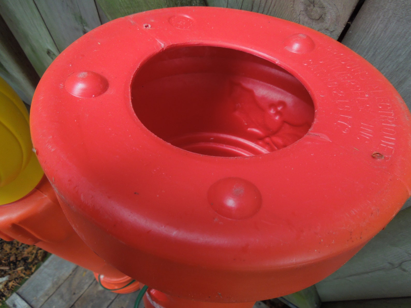 Pair of Vintage Christmas Large Blow Mold Candles, Light up Lawn