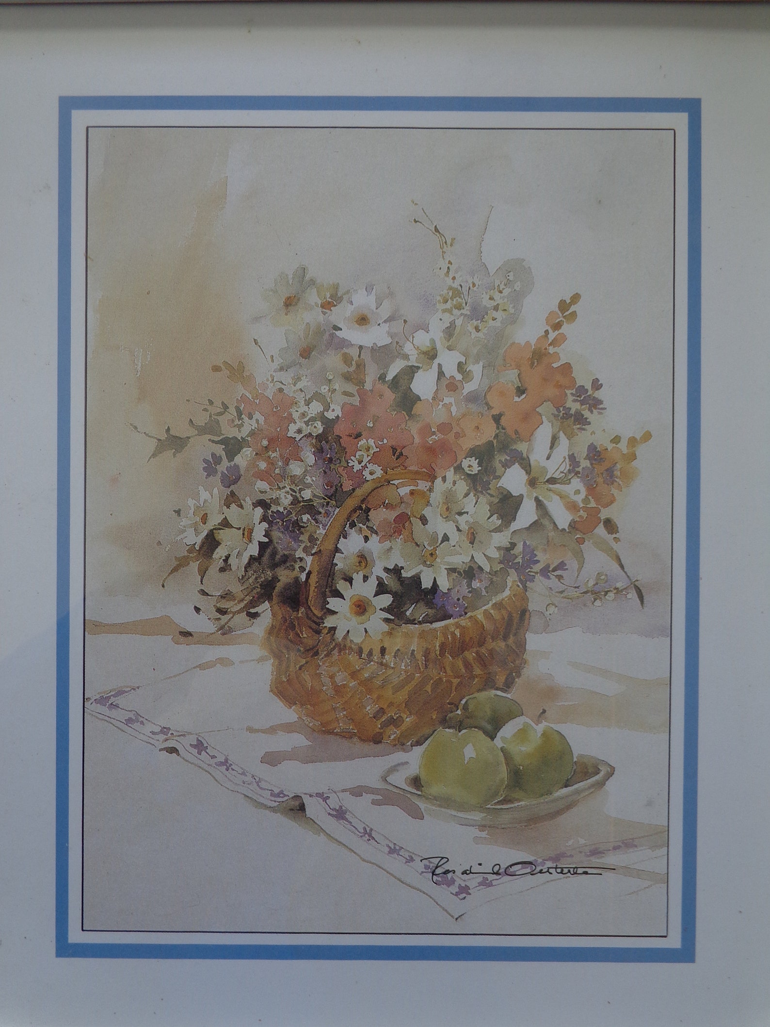 Vintage Pair of Framed Rosalind Oesterle Floral Still Life Etsy Canada