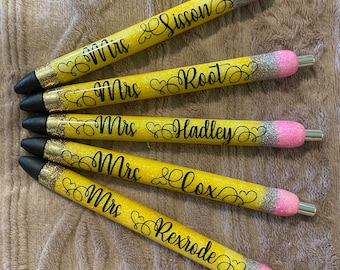 Teacher pen / Pencil Pen / Teacher Gift / Teacher Appreciation / Gift Pens