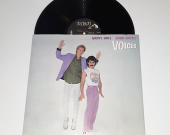 80s Hall and Oates Voices vinyl  CBS Records LP album pop dance hit