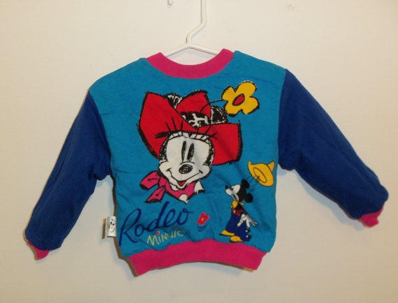 90s Mickey Minnie Mouse sweatshirt 2T reversible b