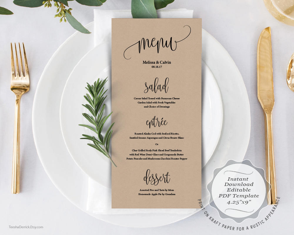 free downloadable templates for menu cards