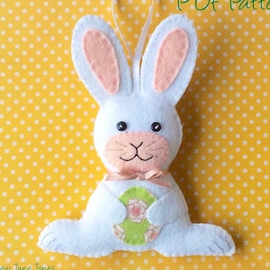 Easter Bunny Ornament PDF Sewing Pattern - Instant Download - Easy to Sew
