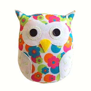 Flora the Owl Softie PDF Sewing Pattern Instant Download Easy to Sew image 4