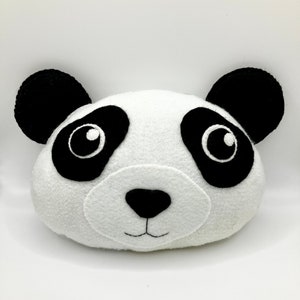 Panda Pillow PDF Sewing Pattern- Felt Crafts - Instant Download - Easy to Sew