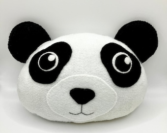 Panda Pillow PDF Sewing Pattern- Felt Crafts - Instant Download - Easy to Sew