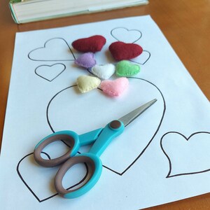 Hearts Template PDF Printable, Instant Download for Crafts - Etsy