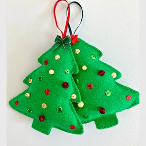 Christmas Tree Decoration PDF Sewing Pattern - Felt Crafts - Instant Download - Easy to Sew