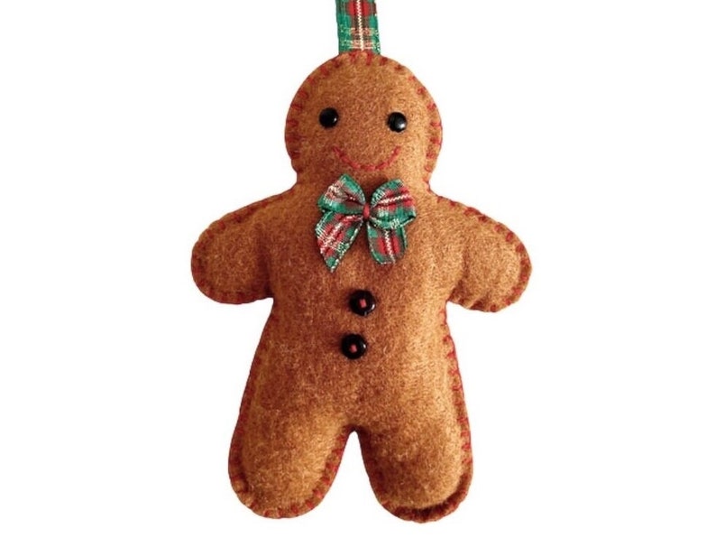 Gingerbread Man PDF Sewing Pattern Christmas Ornament Tree Decoration Felt Crafts Instant Download Easy to Sew image 8