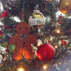 Gingerbread Man PDF Sewing Pattern Christmas Ornament Tree Decoration Felt Crafts Instant Download Easy to Sew image 7