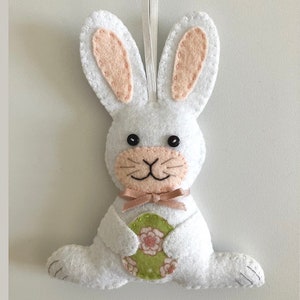 Easter Bunny Ornament PDF Sewing Pattern Instant Download Easy to Sew image 1