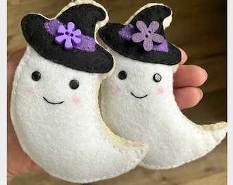 Halloween Ghost Ornament PDF Sewing Pattern- Instant Download - Easy to Sew - Step-by-Step Instructions