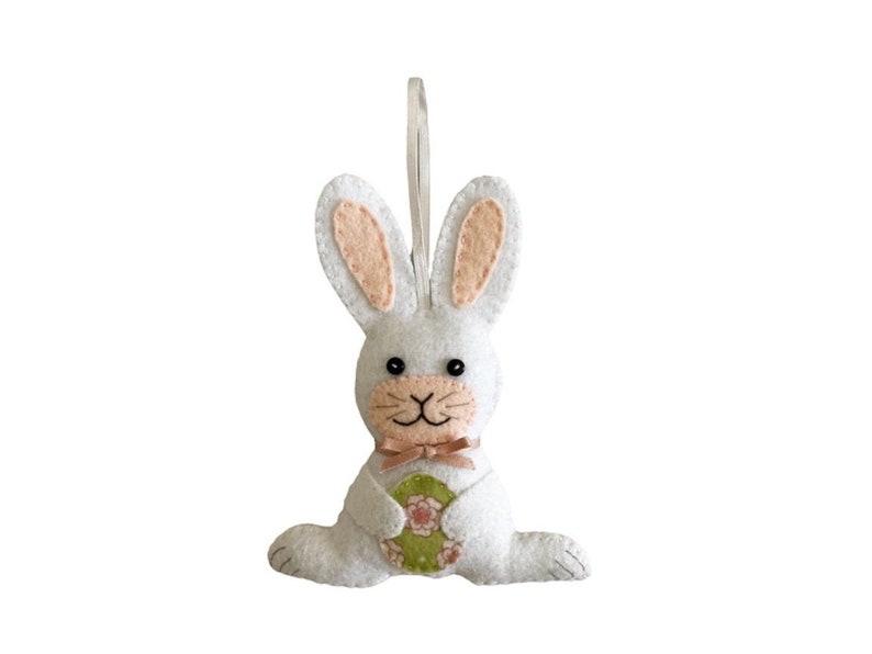 Easter Bunny Ornament PDF Sewing Pattern Instant Download Easy to Sew image 8