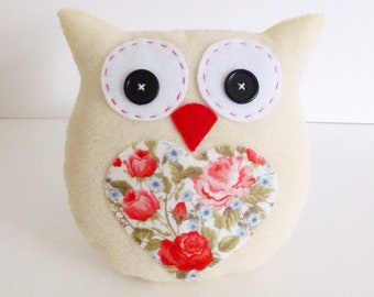 Felt Owl PDF Sewing Pattern, Lavender Scented, Instant Download, Easy to Sew