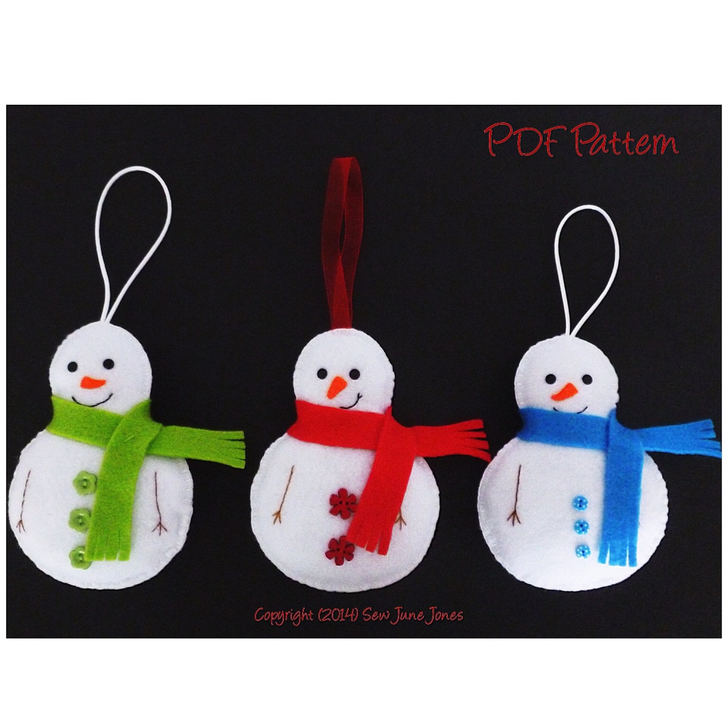 Snowman PDF Sewing Pattern Instant Download Easy to Sew - Etsy