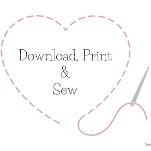 Download, print and sew.
