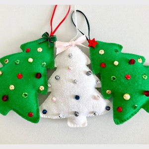 Christmas Tree Decoration PDF Sewing Pattern Felt Crafts Instant Download Easy to Sew image 8