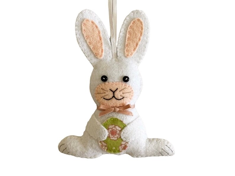 Easter Bunny Ornament PDF Sewing Pattern Instant Download Easy to Sew image 6