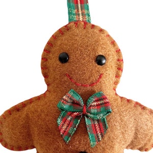 Gingerbread Man PDF Sewing Pattern Christmas Ornament Tree Decoration Felt Crafts Instant Download Easy to Sew image 3
