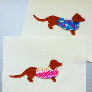 Dachshund Mini Pillow PDF Sewing Pattern, Sausage Dog, Felt Crafts, Instant Download, Easy to Sew image 7