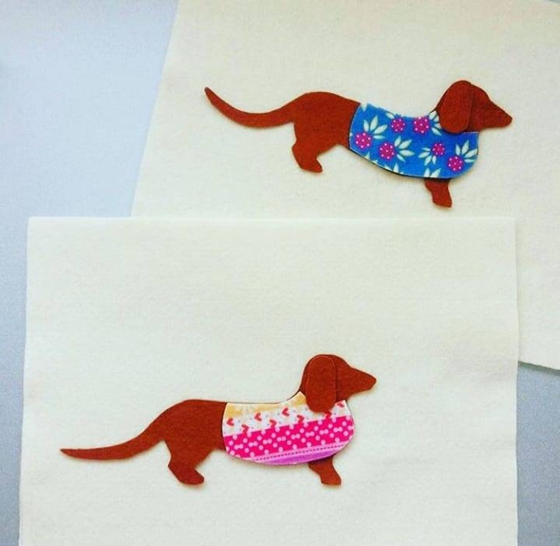 Dachshund Mini Pillow PDF Sewing Pattern, Sausage Dog, Felt Crafts, Instant Download, Easy to Sew image 7