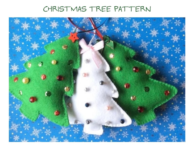 Christmas tree pdf sewing pattern.