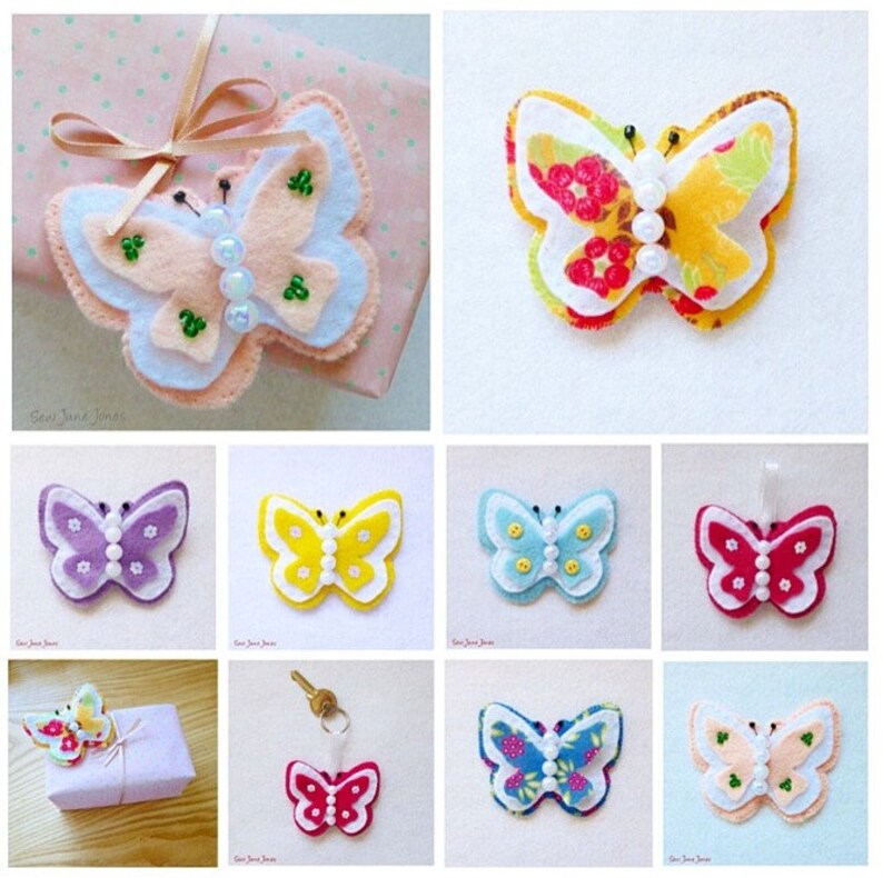 Felt Butterfly PDF Sewing Pattern Instant Download Easy to | Etsy