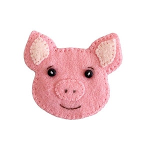 Pig PDF Sewing Pattern, DIY Keyring and Brooch, Felt Crafts, Instant Download, Easy to Sew image 8