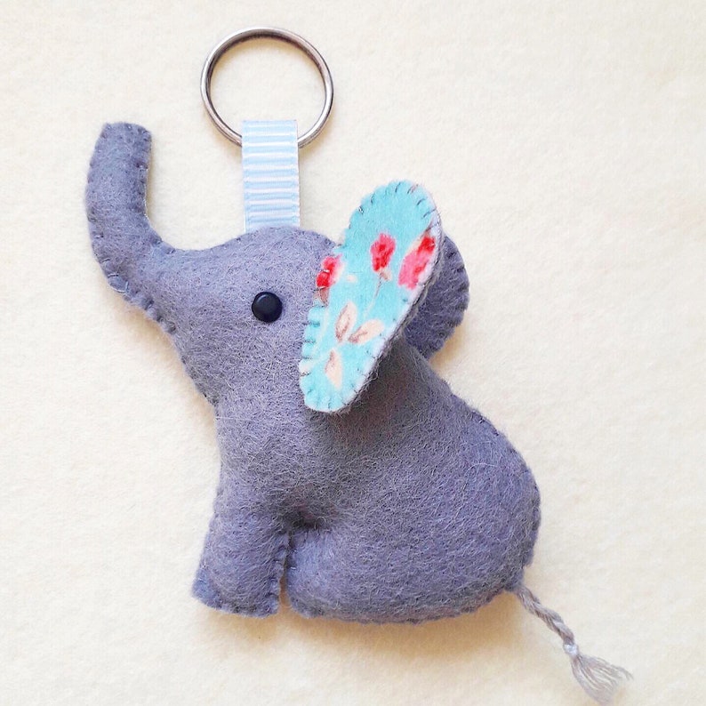 Elephant PDF Sewing Pattern Feltie Instant Download Easy to Sew image 1