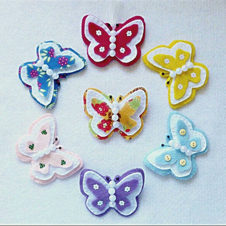 Felt Butterfly PDF Sewing Pattern Instant Download Easy to | Etsy