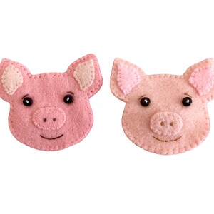 Pig PDF Sewing Pattern, DIY Keyring and Brooch, Felt Crafts, Instant Download, Easy to Sew image 4