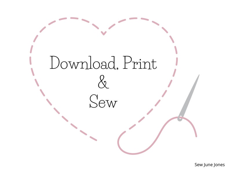 Heart Button Brooch PDF Sewing Pattern, Felt Crafts, Jewellery Pattern, Easy to Sew, Instant Download image 9