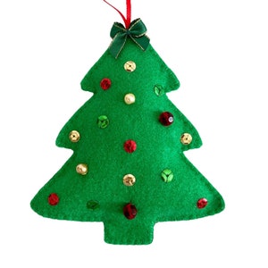 Christmas Tree Decoration PDF Sewing Pattern Felt Crafts Instant Download Easy to Sew image 5