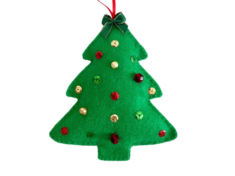 Christmas Tree Decoration PDF Sewing Pattern Felt Crafts Instant Download Easy to Sew image 5