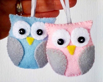 Owl Feltie PDF Sewing Pattern- Instant Download - Easy to Sew