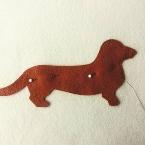 Dachshund Mini Pillow PDF Sewing Pattern, Sausage Dog, Felt Crafts, Instant Download, Easy to Sew image 6