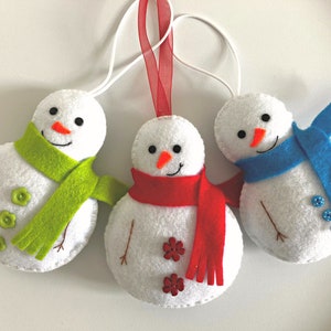 Snowman PDF Sewing Pattern- Instant Download - Easy to Sew