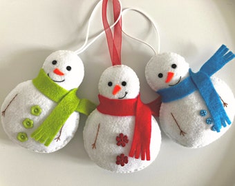 Snowman PDF Sewing Pattern- Instant Download - Easy to Sew