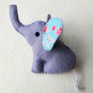 Elephant PDF Sewing Pattern Feltie Instant Download Easy to Sew image 7