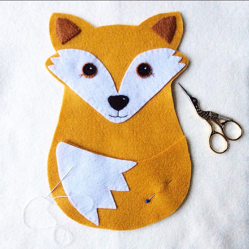Fox PDF Sewing Pattern, Felt Woodland Animal, Instant Download, Easy to ...
