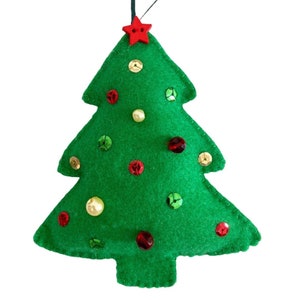 Christmas Tree Decoration PDF Sewing Pattern Felt Crafts Instant Download Easy to Sew image 4