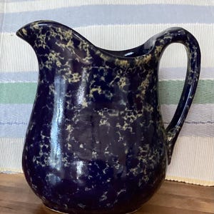 Bennington Pottery Agate Blue Vintage Pitcher