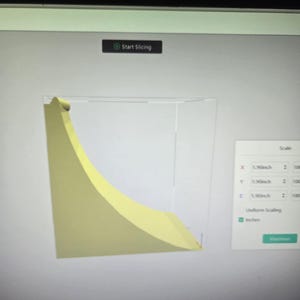 Quarter pipe grande impresso em 3D