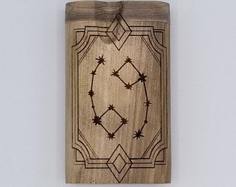 Cancer zodiac walnut dugout one hitter