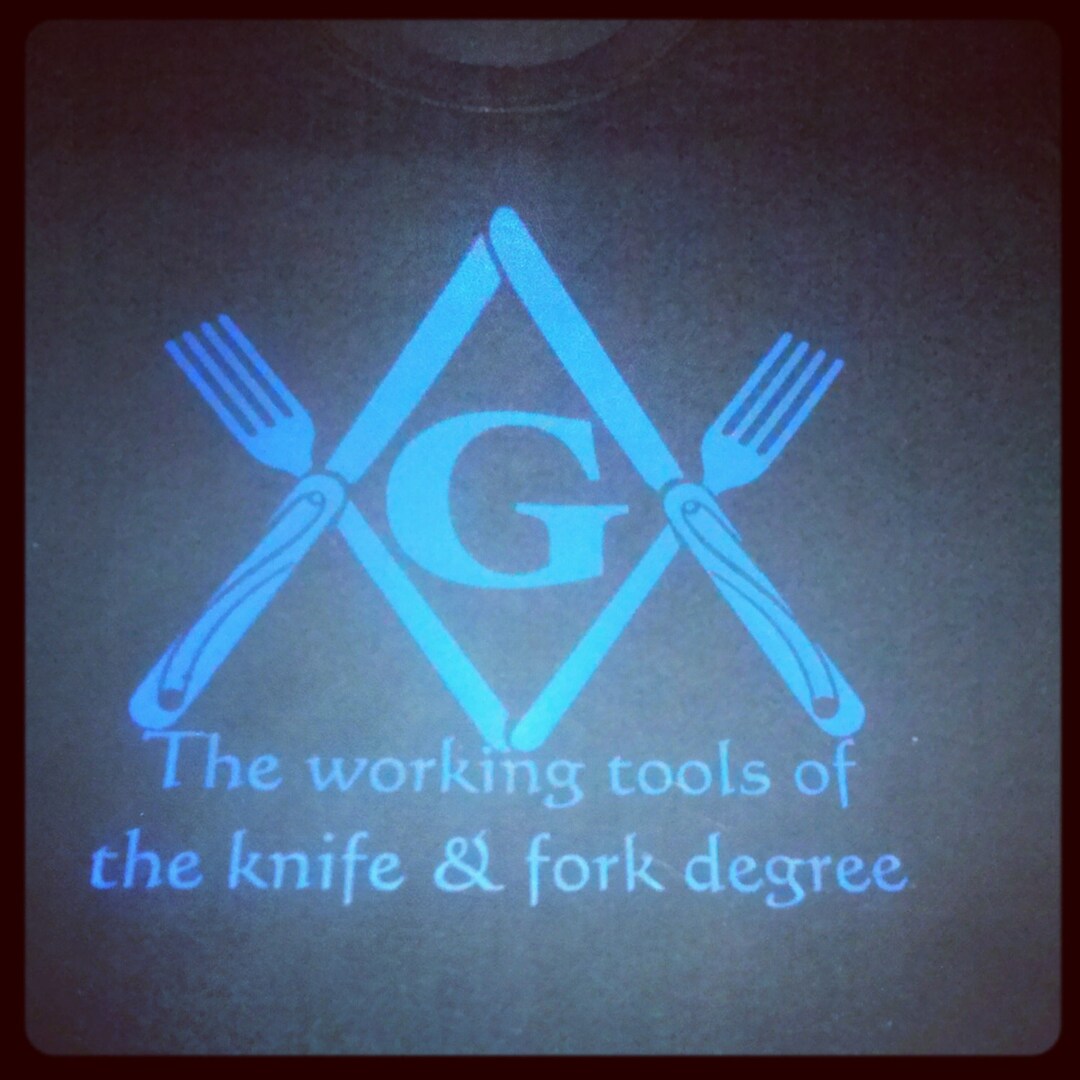 Freemason Knife and Fork Degree Tshirt. Etsy