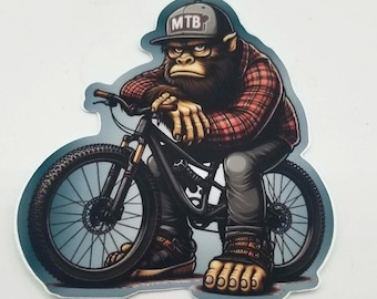 Mountain bike bigfoot sticker